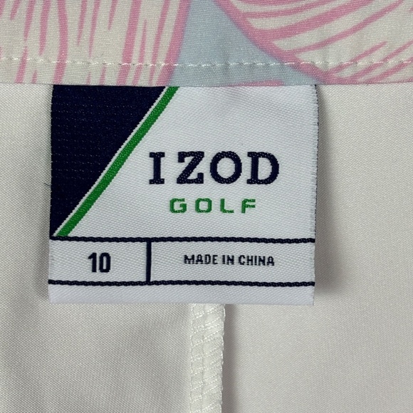 Izod Golf Womens SKORT Skirt w Shorts Sz 10 Zip 3 pocket Athleisure Active Sport - Picture 8 of 13